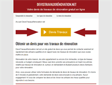 Tablet Screenshot of devistravauxrenovation.net